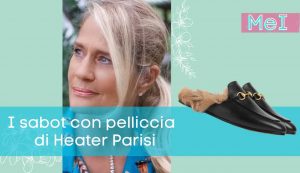 I sabot con pelliccia che Heater Parisi - Moda e Immagine