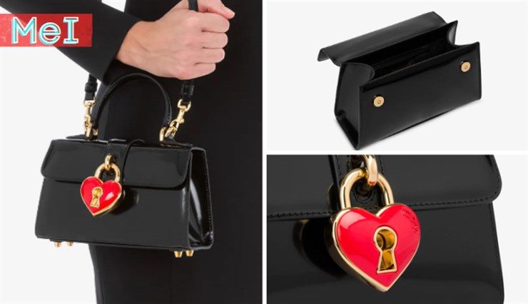 borsa mooschino heart lock