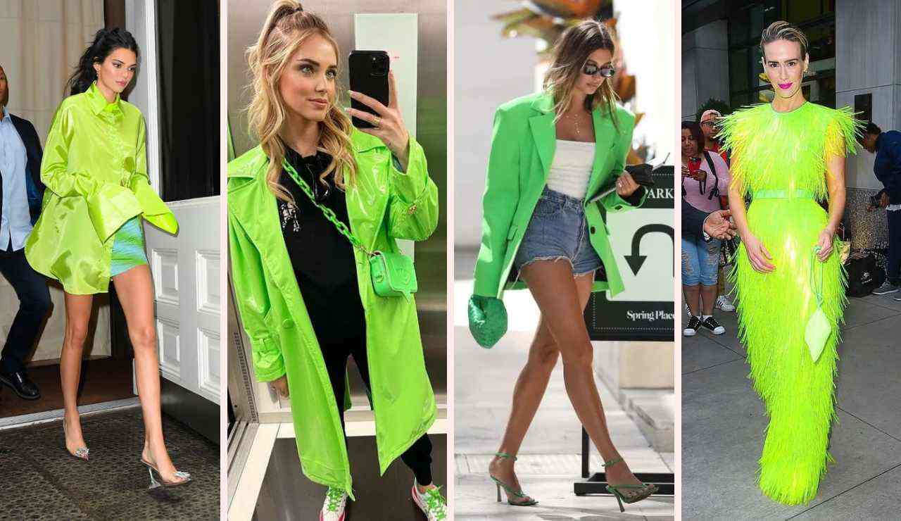 outfit verde fluo