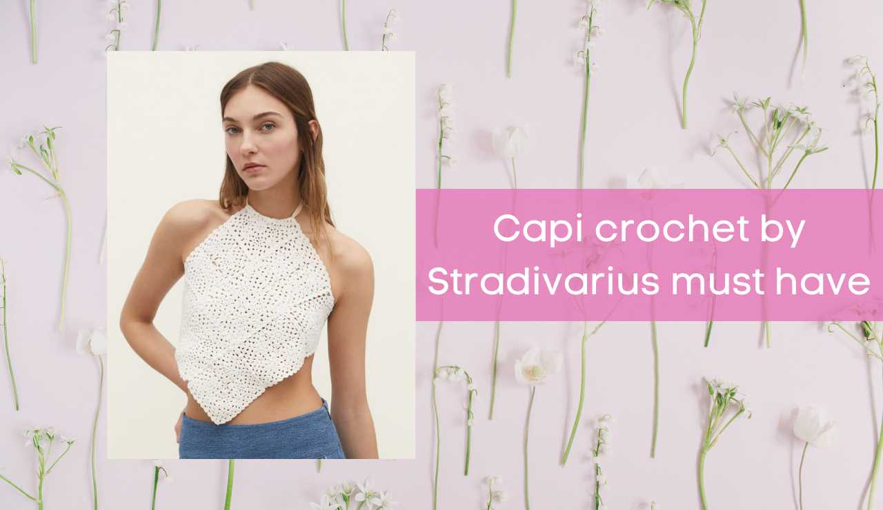 crop top crochet stradivarius
