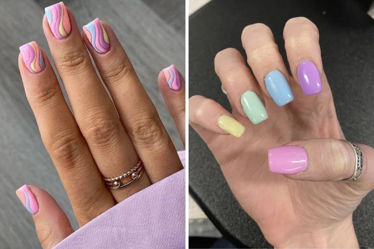 unghie pastel pop trend