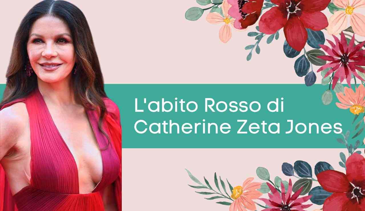 abito rosso catherine zeta jones