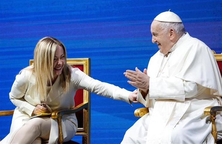 Giorgia Meloni e il Papa