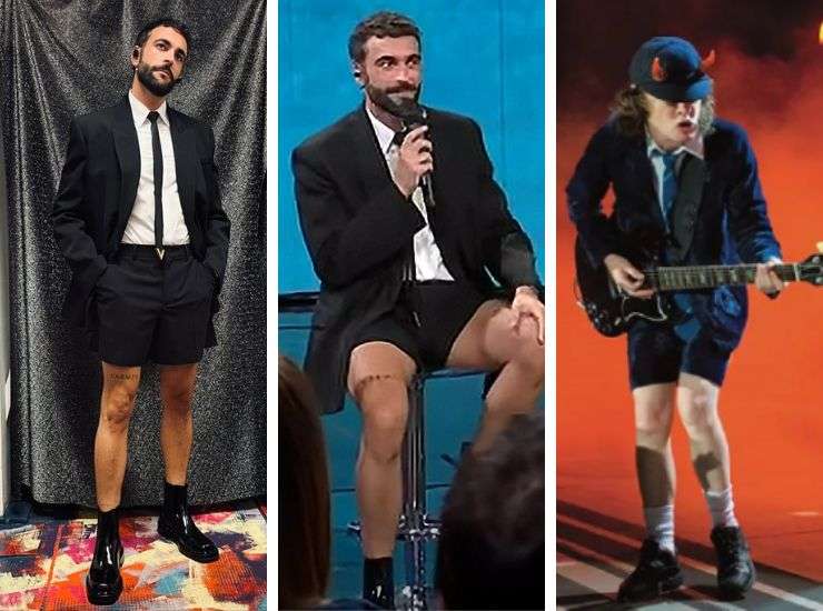 marco mengoni look shorts