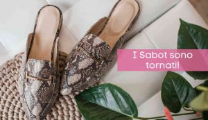 scarpe modello sabot