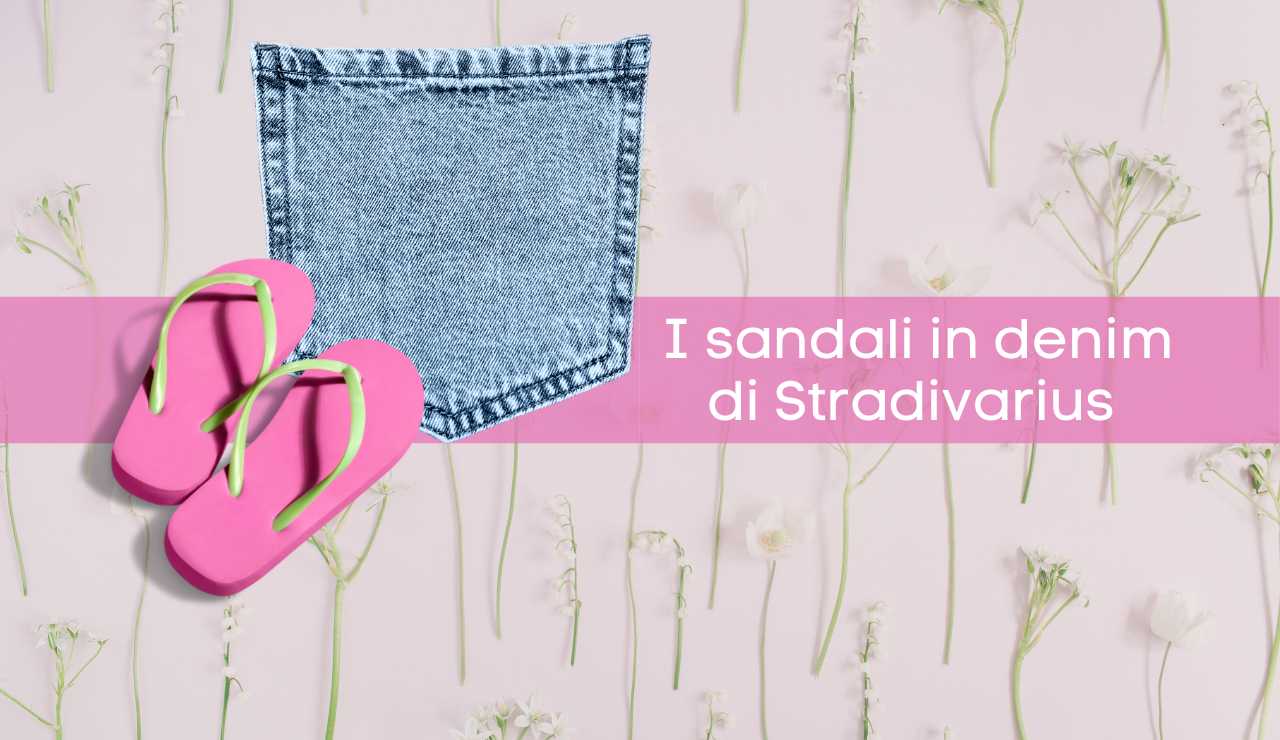 sandali jeans stradivarius