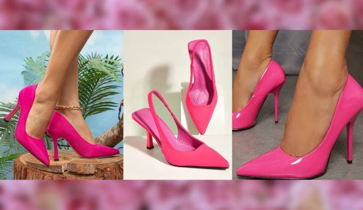 scarpe rosa tacco alto shein - modaeimmagine.it