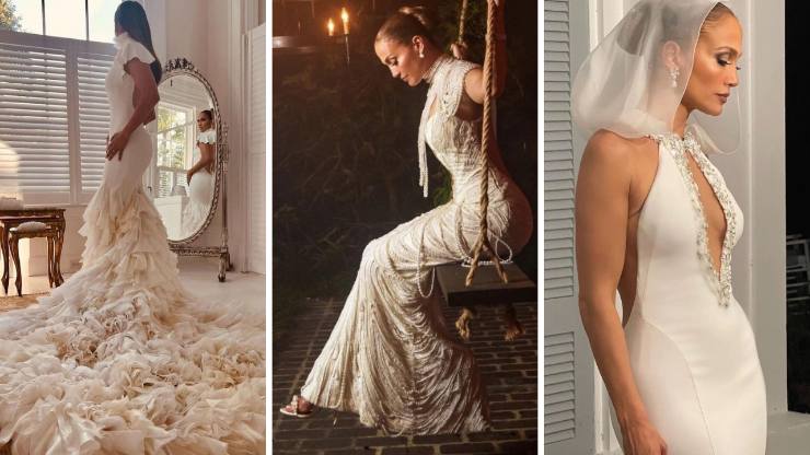 Jennifer Lopez e gli abiti da sposa