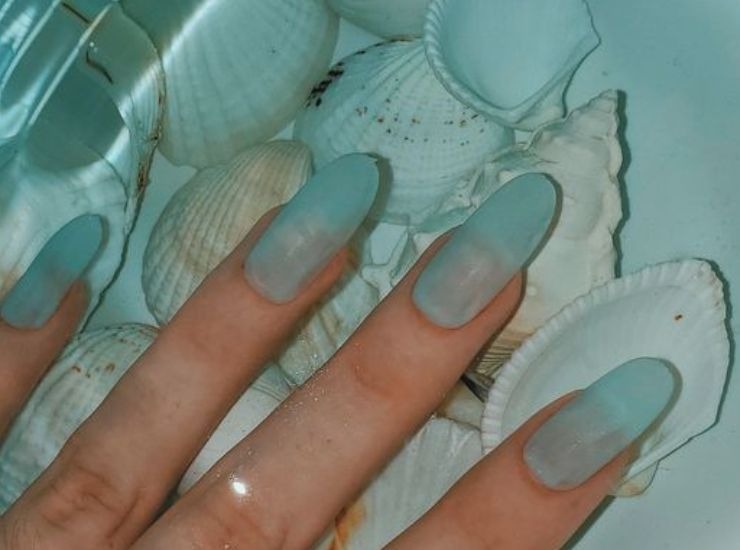 Sea Glass Nails