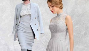 donne con look grigio nuvola