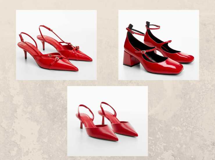 scarpe rosse mango autunno - modaeimmagine.it