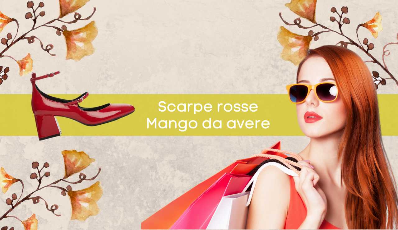 scarpe rosse mango - modaeimmagine.it