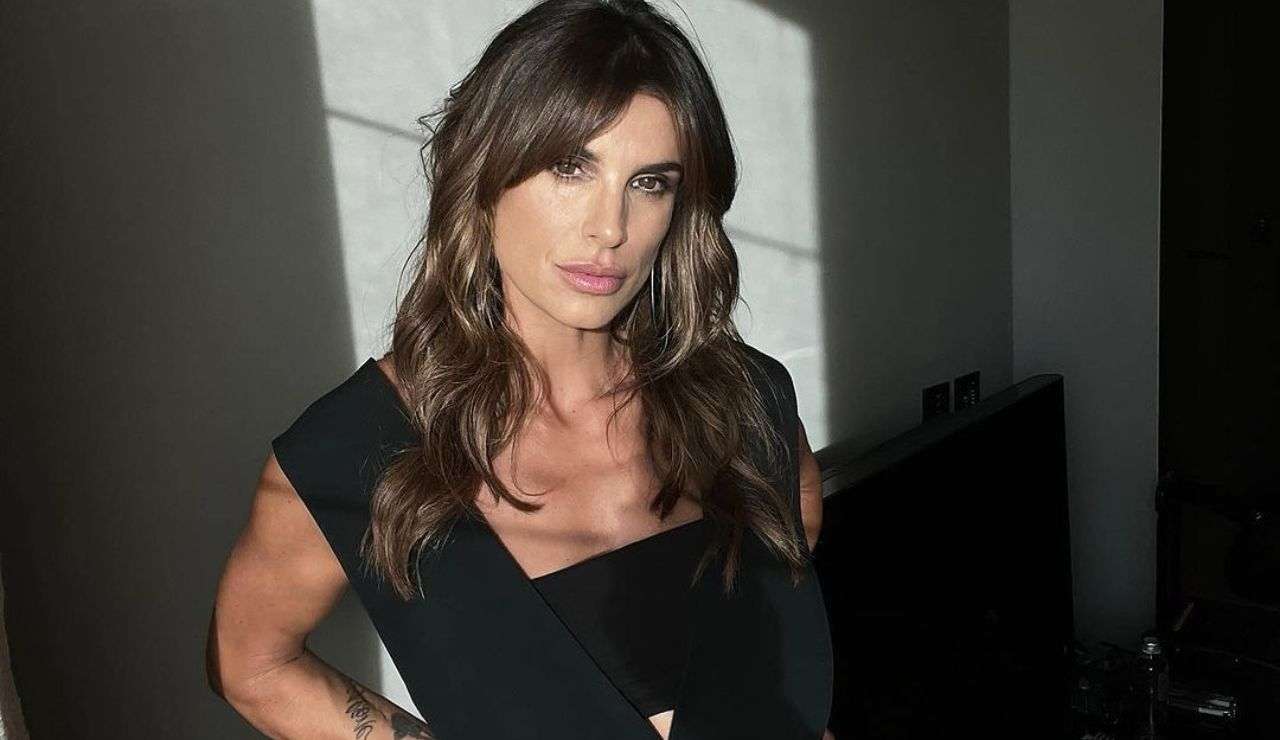 Elisabetta Canalis total black 