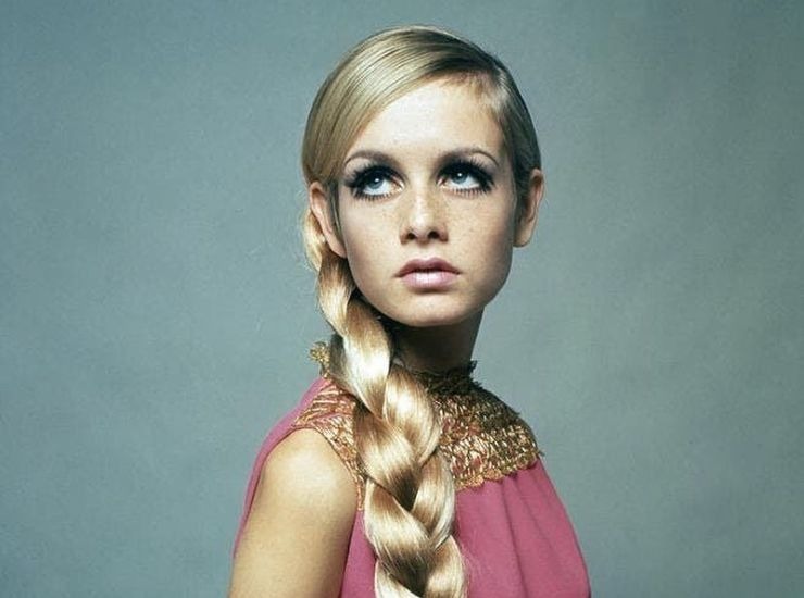 La modella Twiggy da giovane 