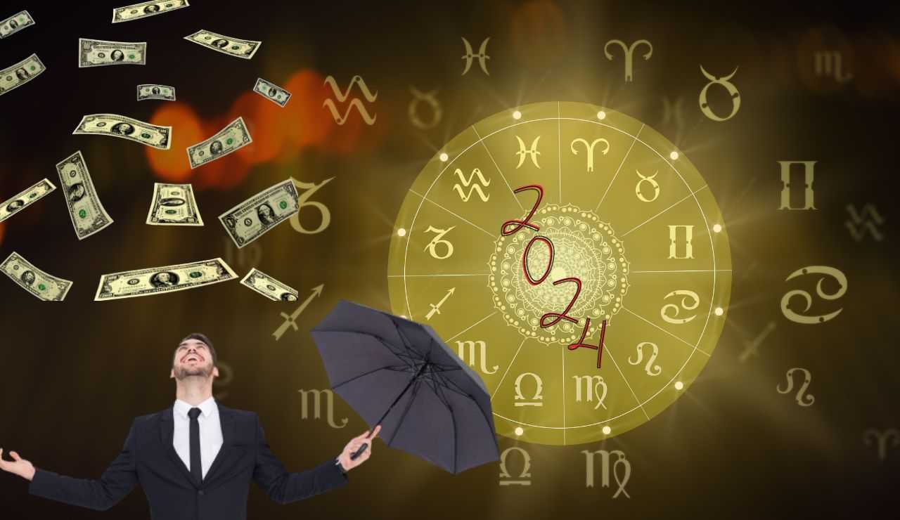 Pioggia di soldi per alcuni segni dello zodiaco nel 2024 